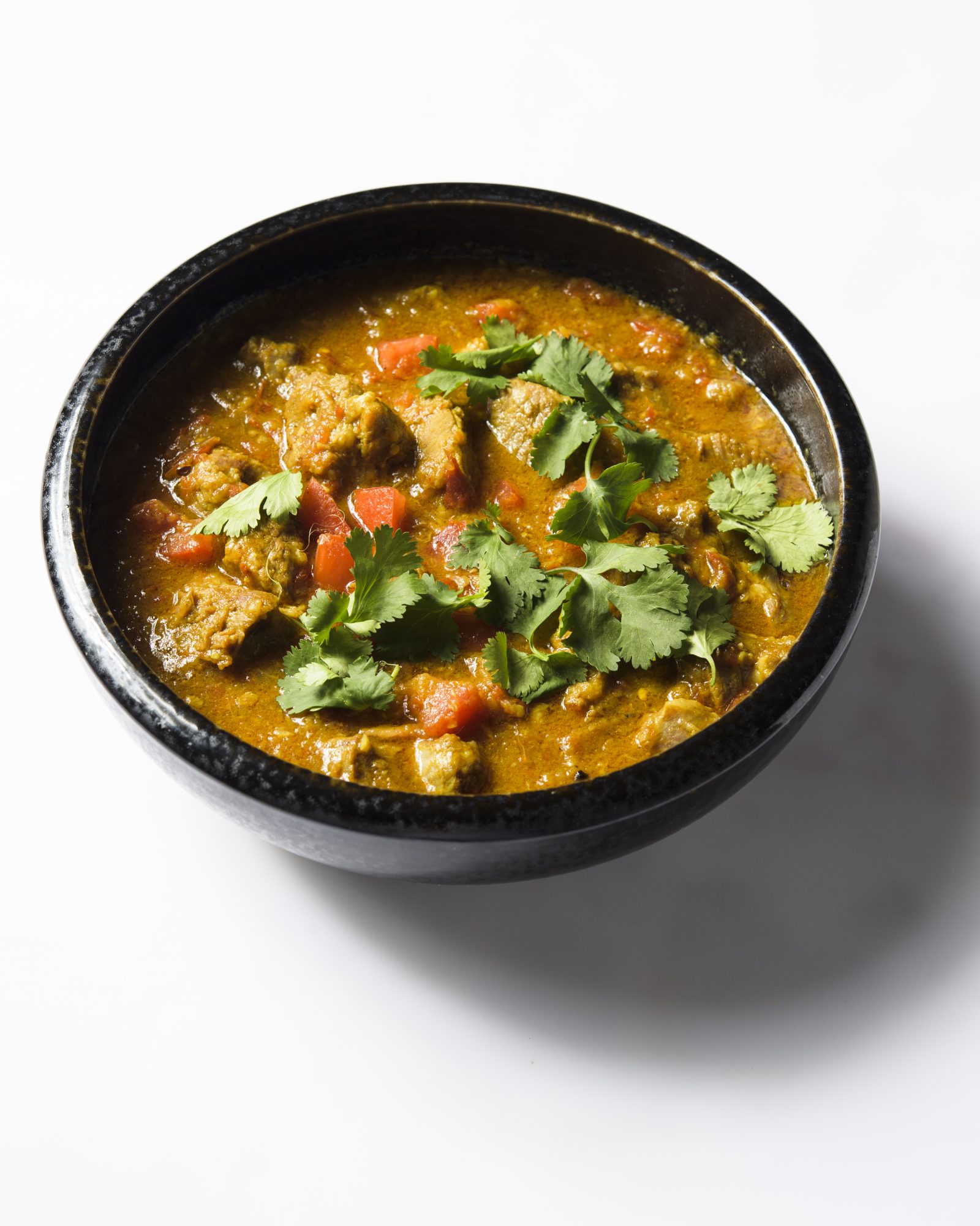 Tomato ginger pork curry v
