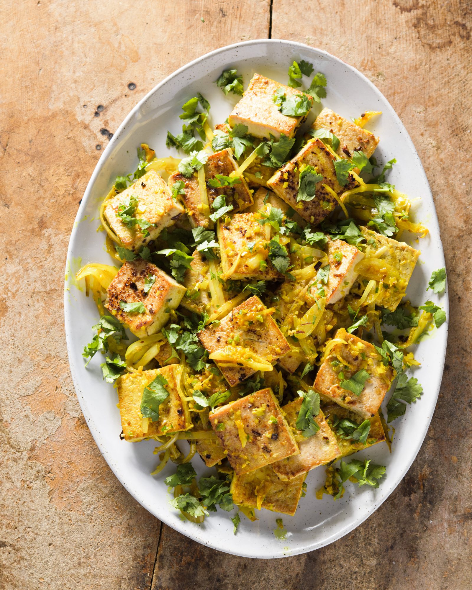 Vietnamese style lemon grass tofu v