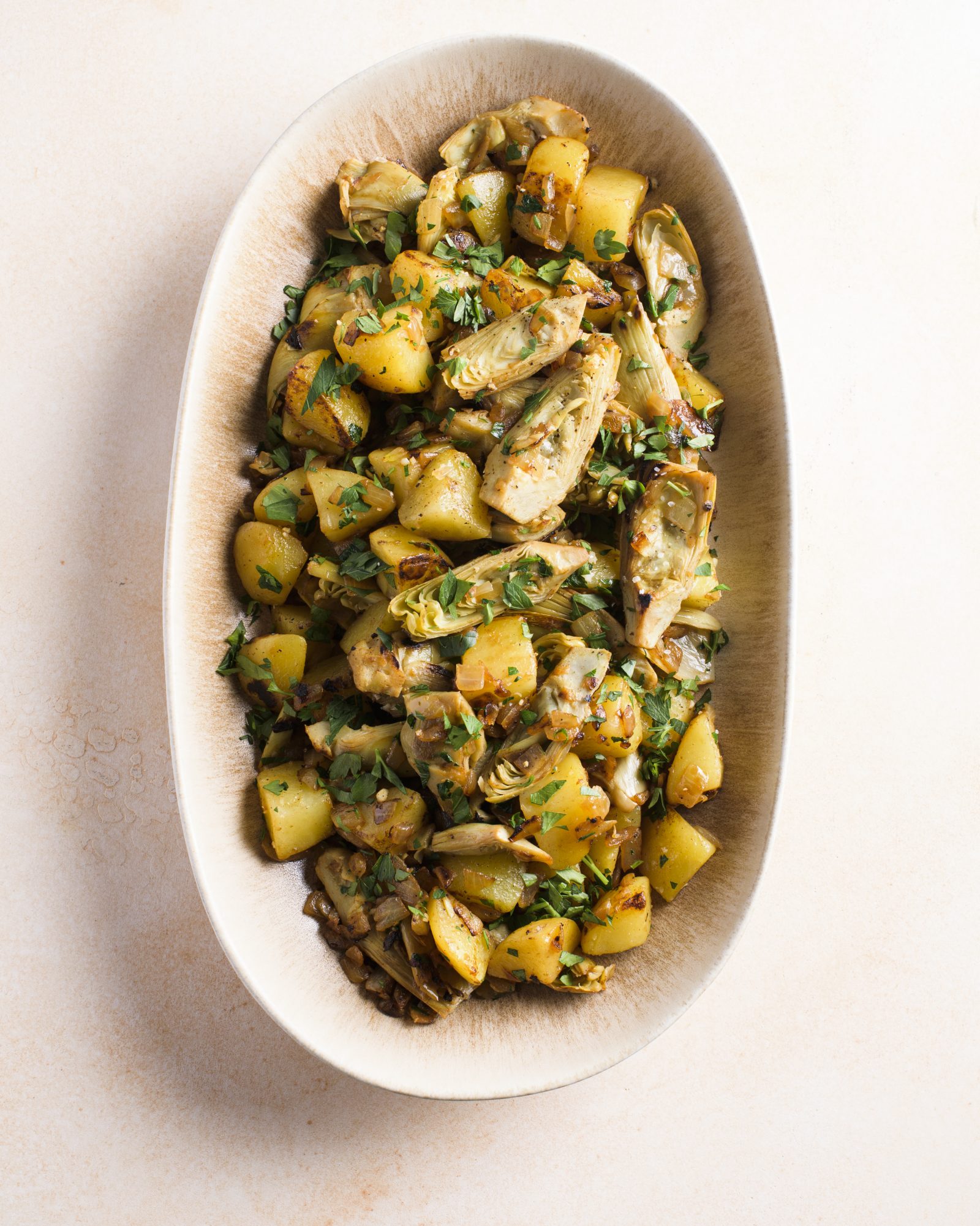 Yukon gold artichoke hash v