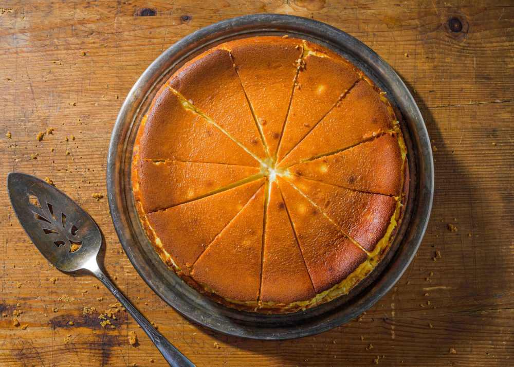 Chevre Cheesecake Black Pepper Crust