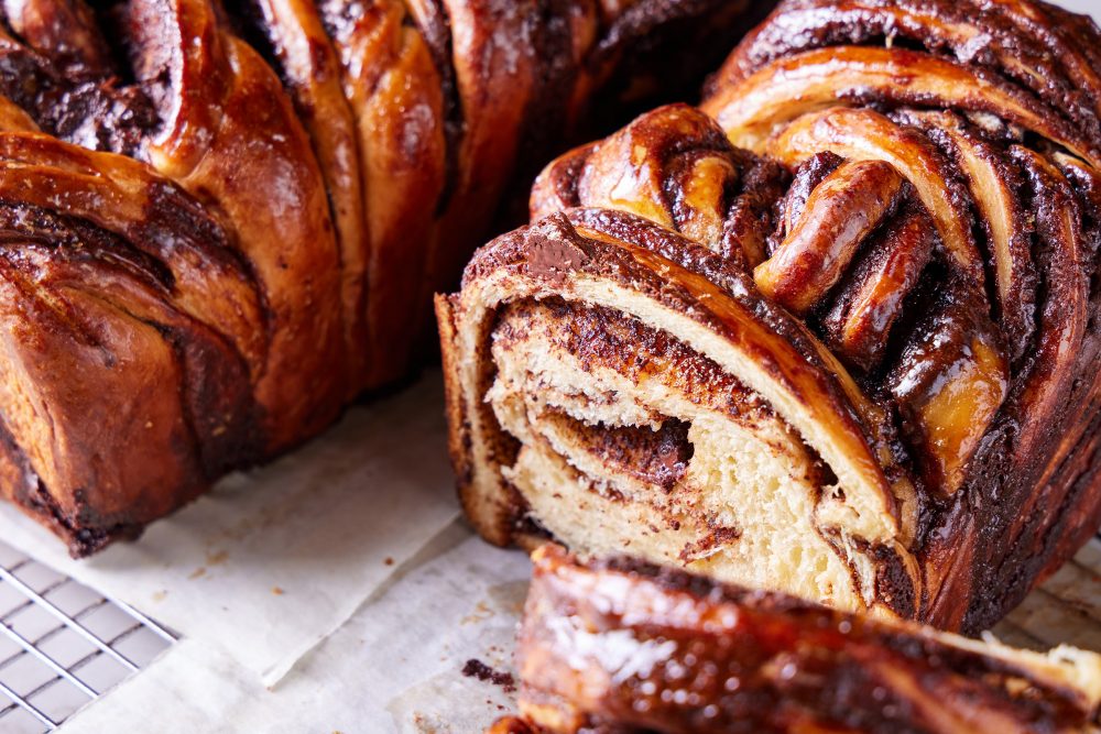 Chocolate Tahini Babka