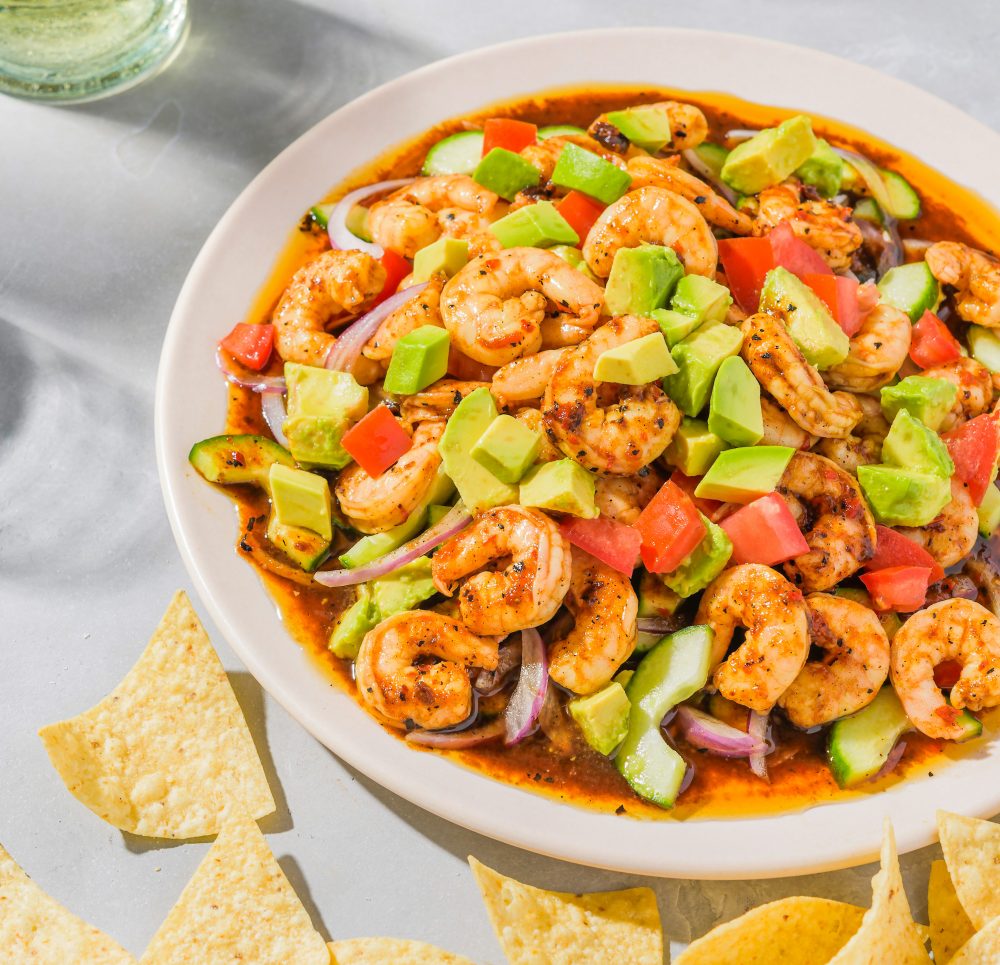 Mexican Shrimp Chili Lime Sauce Aguachile Negro