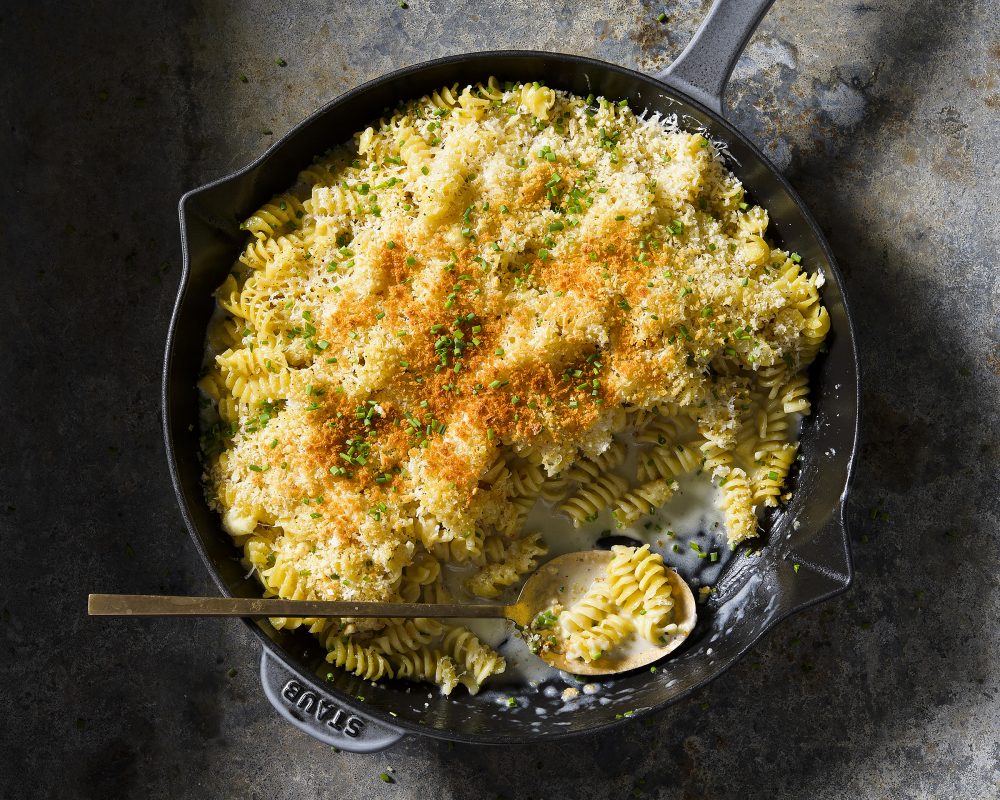 Three Cheese Skillet Pasta