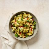 Afgan Cauliflower Chickpea Salad Cilantro Mint Dressing