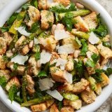 Asparagus Panzanella Parmesan White Beans Herbs