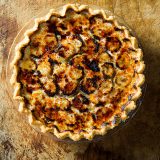 Banana Custard Pie with Caramelized Sugar