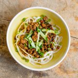 Black Bean Noodles Pork Mushrooms