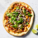 Brazilian Thai Chicken Pizza Bean Sprout Peanut Sauce