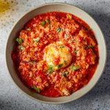 Bread Tomato Soup Poached Eggs Acquacotta