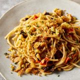 Calabrian Pasta Anchovies Tomatoes Toasted Breadcrumbs