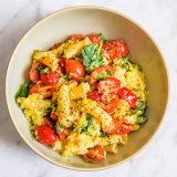 Campanelle Pasta Sweet Corn Tomatoes Basil