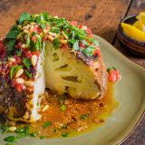 Cauliflower Spiced Tahini Garlic Chili Oil