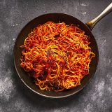Charred Red Sauce Spaghetti all Assassina
