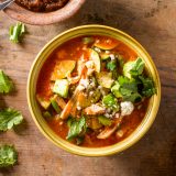 Chicken Vegetable Soup Chipotle Chilis Caldo Tlalpeno
