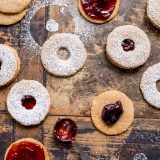 Citrus Plum Linzer Cookies