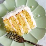 Coconut Layer Cake Slice