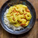 Coconut Lemon Grass Shrimp Rice