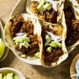 Dutch Oven Beef Birria Taco