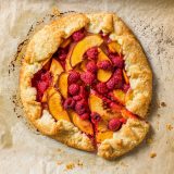 Fresh Peach Raspberry Crostata