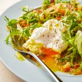 Frisee Salad Bacon Poached Eggs