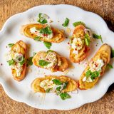 Garlic Toasts Goat Cheese Herb Salad