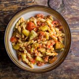 Gemelli Fresh Tomato Almond Pesto Croutons