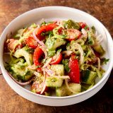 Georgian Tomato Cucumber Salad Walnuts