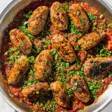 Greek Meatballs Tomato Sauce Soutzoukakia FB