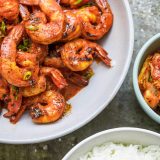 Grilled Gochujang Shrimp Scallions