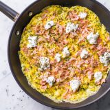 Ham Goat Cheese Omelet Grainy Mustard