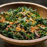 Kale Salad Smoked Almonds Picada Crumbs