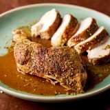 Lemon Zaatar Chicken Under Brick
