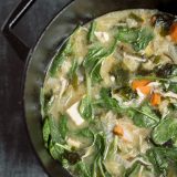 Miso-Shiitake Soup with Napa Cabbage