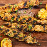 Moroccan Chicken Lemon Skewers