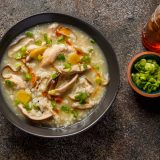 Rice Porridge with Chicken and Mushrooms
