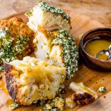 Roasted Whole Cauliflower Feta