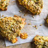 Savory Kale Two Cheese Scones