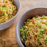 Sesame Noodles Chicken Scallions