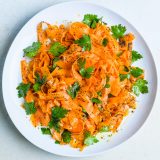 Shaved Carrot Salad Poppy Seeds Parsley