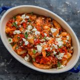 Shrimp with Feta Cheese Garides Saganaki