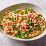 Spicy White Beans Tahini Lemon Parsley