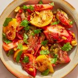 Tomato Salad Peanut Cilantro Chipotle Sesame Sauce