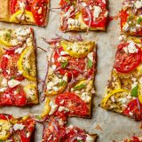 Tomato Summer Squash Tart Za atar Tray