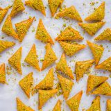 Tunisian Pistachio Citrus Pastries Samsa