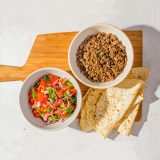 Turkish Beef Wraps Tomato Onion Salad Canvas