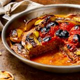Turkish Skillet Kebab Peppers Tomatoes