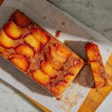 Upside Down Cardamom Spiced Plum Cake