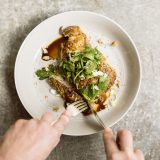 Za’atar Chicken Cutlets and Lemon-Parsley Salad