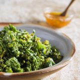 Broccolini mustard seeds coconut v