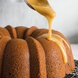 Glazed sour cream brown sugar bundt cake v